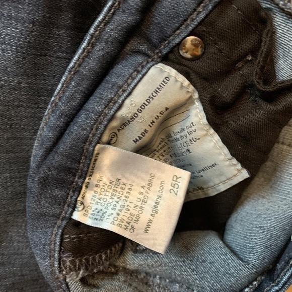 Ag Adriano Goldschmied Slim Straight jeans, 25R.   G - Picture 6 of 7